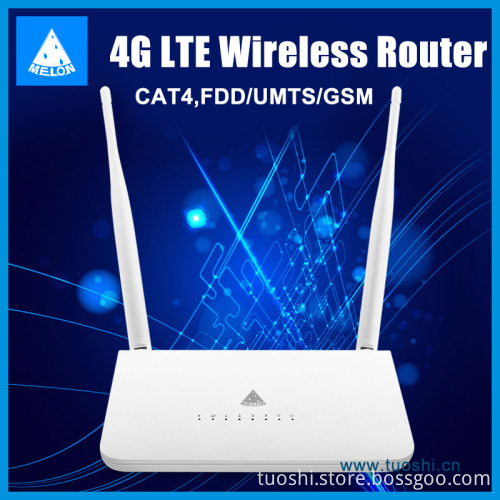 Cat4 LTE 4G WiFi Router with sim card slot,2 external antennas,2 Lan ports,32 users LT15
